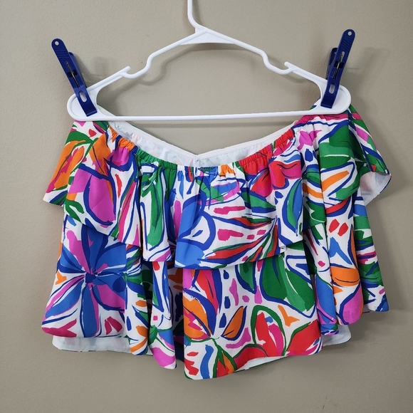 Sugarlips Women  Size L Floral Top Off Shoulders - Picture 3 of 8